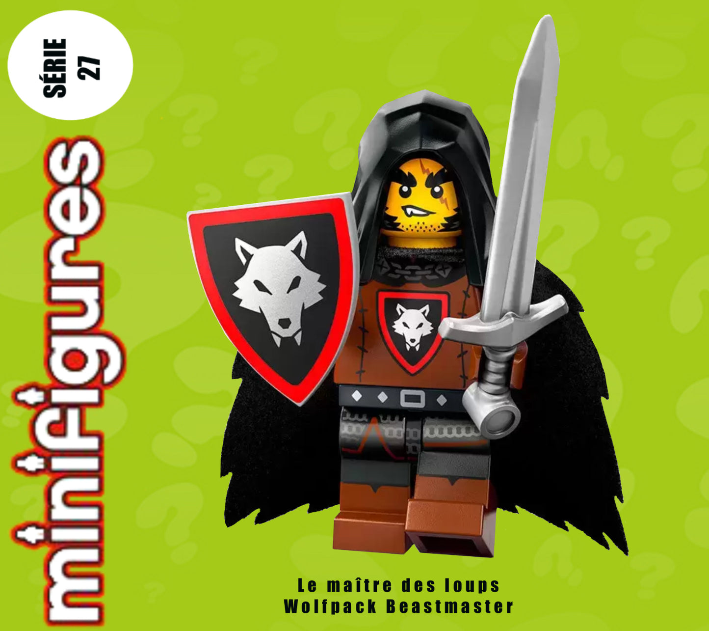 PREVENTE MINIFIGURE SÉRIES 27: LE MAÎTRE DES LOUPS "socle+fascicule" custom Disponibilité fin janvier 2025