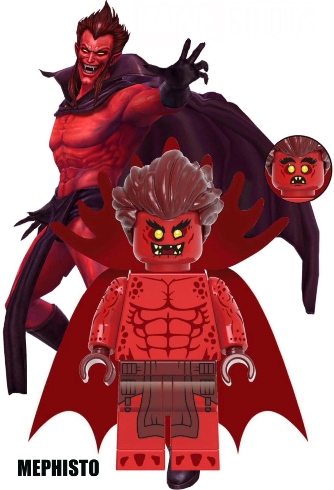 MINIFIGURE MARVEL UNIVERS: MEPHISTO custom