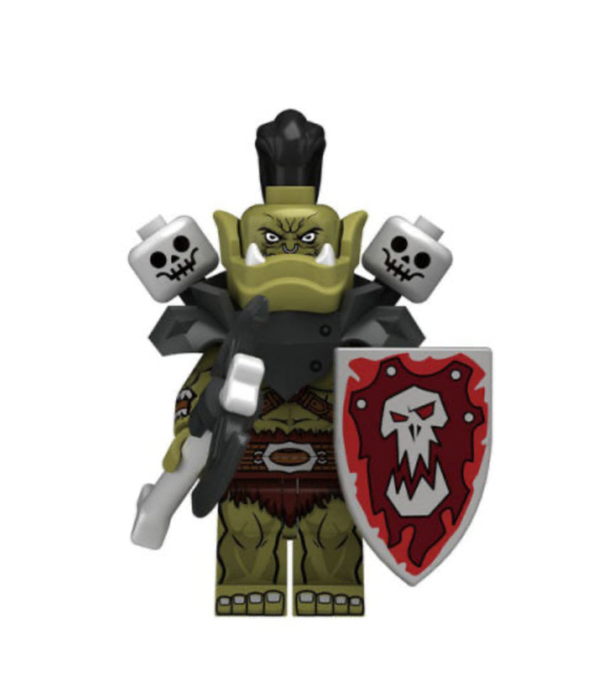 PREVENTE MINIFIGURE WORLD OF WARCRAFT UNIVERS: ORC SOLDIER custom Disponibilité fin novembre 2024