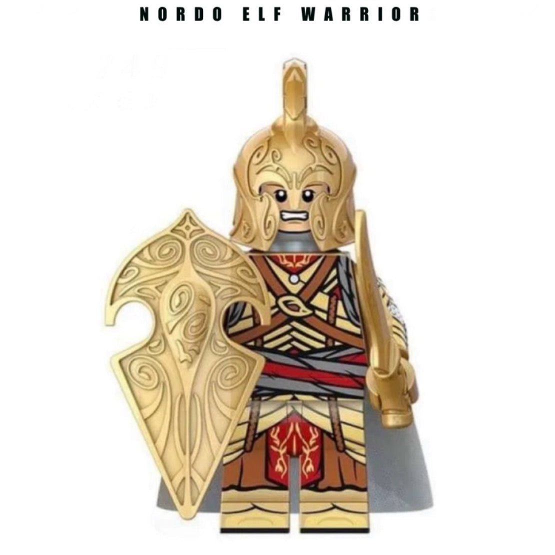 MINIFIGURE HOBBIT/LOTR  NORDO ELF WARRIOR custom