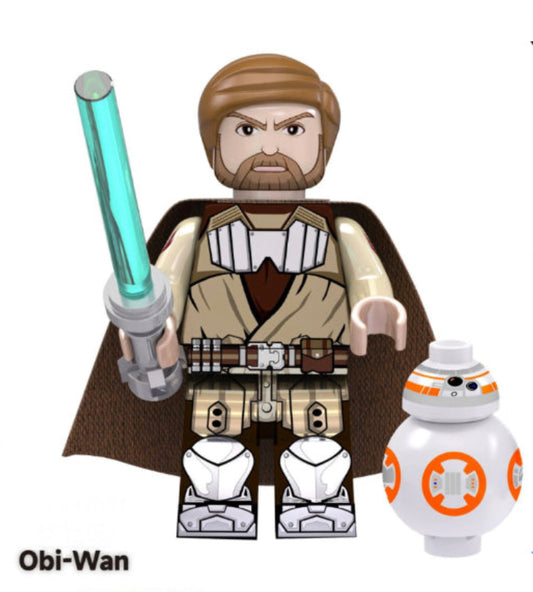 MINIFIGURE COMMANDER OBI-WAN KENOBI + DROID custom