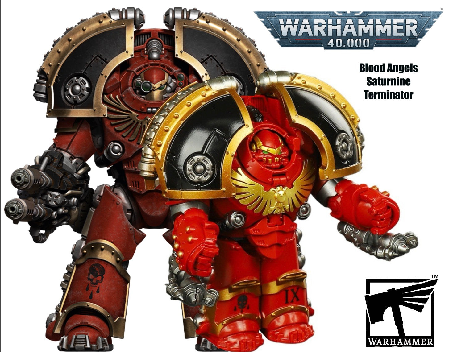 MINIFIGURE WARHAMMER 40K UNIVERS: Imperial Fist Saturnine Terminator(8 ...