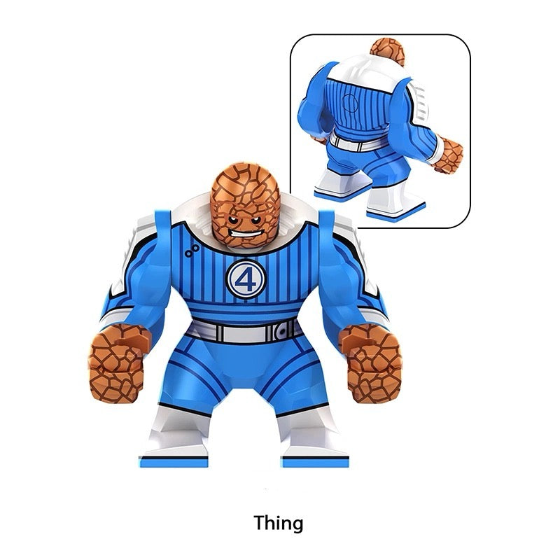 BIG MINIFIGURE MARVEL UNIVERS "FANTASTIC FOUR": THE THING  "FIRST STEPS" custom
