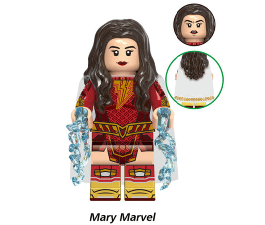 MINIFIGURE SHAZAM Mary Marvel "FURY OF THE GODS" Custom