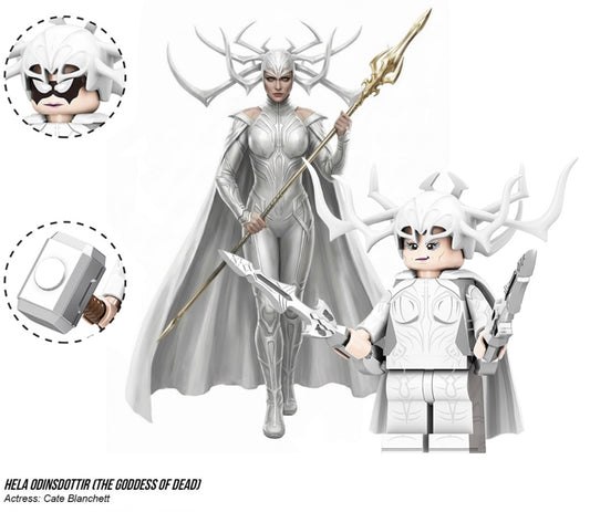 MINIFIGURE MARVEL UNIVERS: HELA "Whitf….if" custom