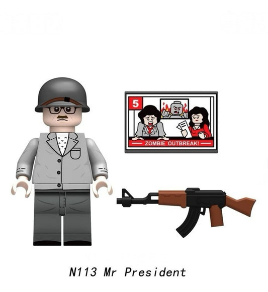 MINIFIGURE ZOMBIE UNIVERS : MR PRÉSIDENT Custom