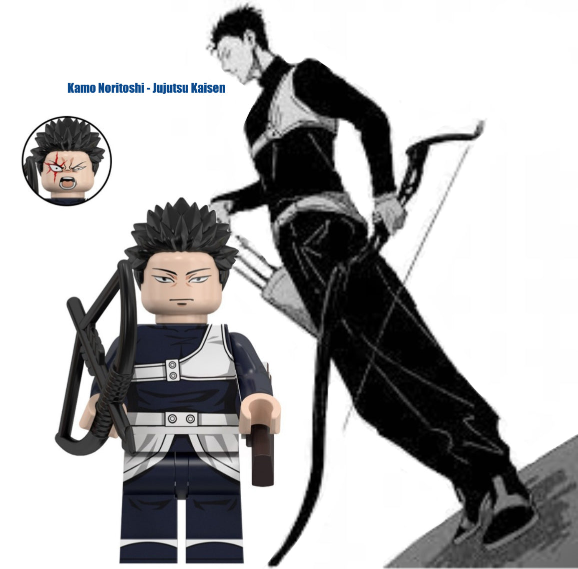 PREVENTE MINIFIGURE JUJUTSU KAISEN UNIVERS : KAMO NOROTOSHI custom Disponibilité Décembre 2024