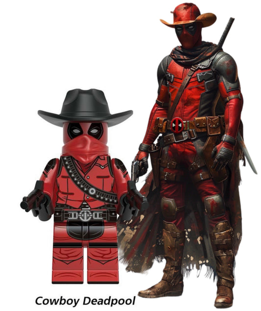 MINIFIGURE MARVEL DEADPOOL UNIVERS :COWBOY DEADPOOL custom