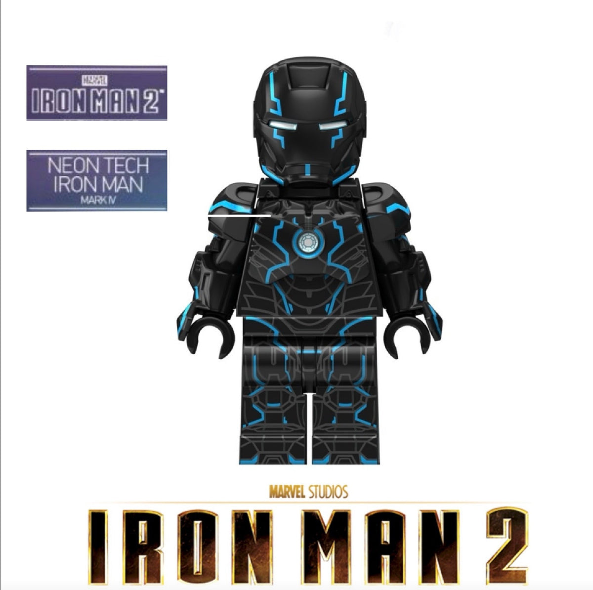 MINIFIGURE MARVEL UNIVERS: IRON MAN NÉON TECH MARK IV Custom