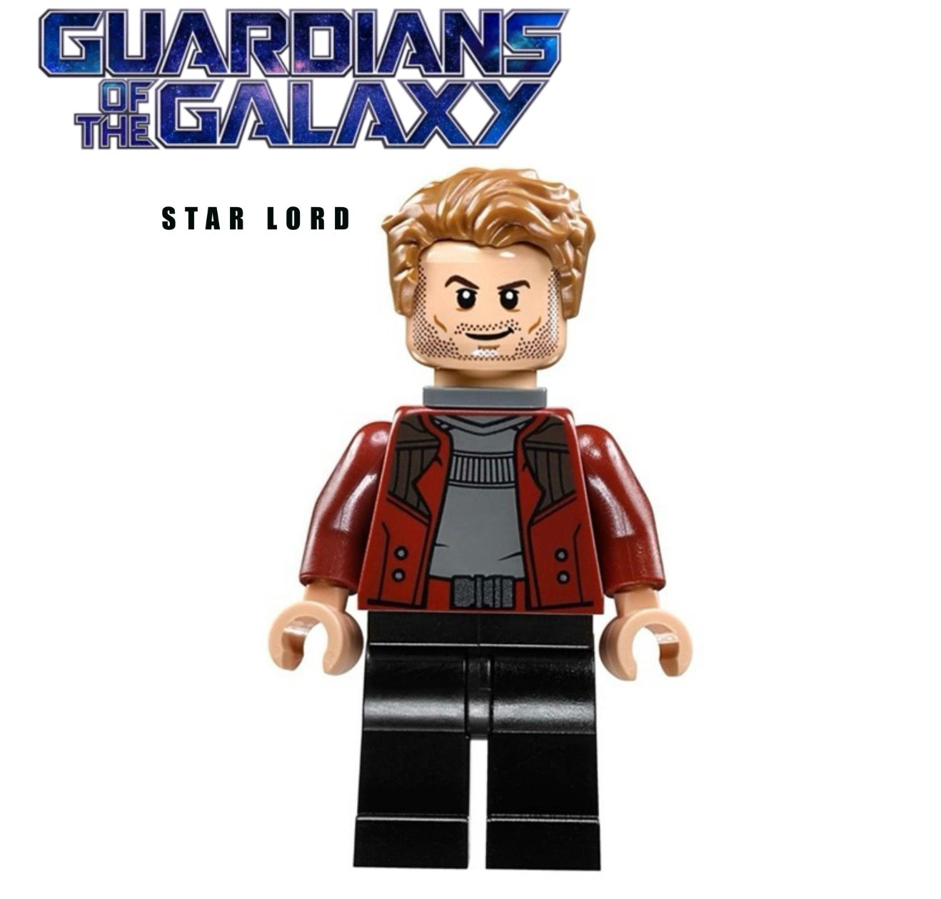 MINIFIGURE GUARDIAN OF THE GALAXY: STAR LORD custom 2017 ⚠️Dernière pièce