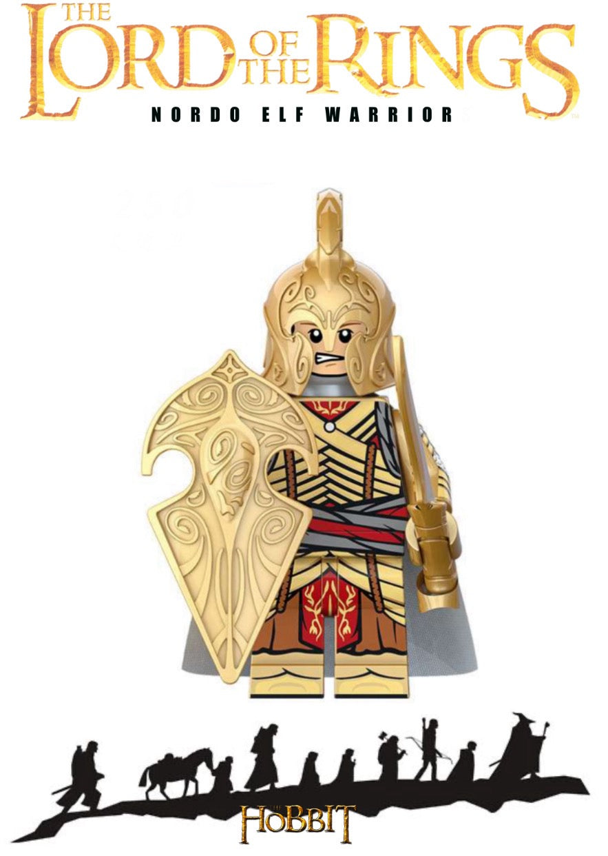 MINIFIGURE HOBBIT/LOTR NORDO ELF WARRIOR custom