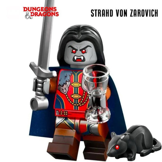 MINIFIGURE SÉRIES DONJONS ET DRAGONS: STRAHD VON ZAROVICH "Socle+Fascicule inclus "