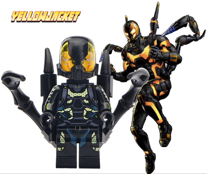 RARE MINIFIGURE MARVEL UNIVERS: ANT-MAN "Yellow Jacket" custom