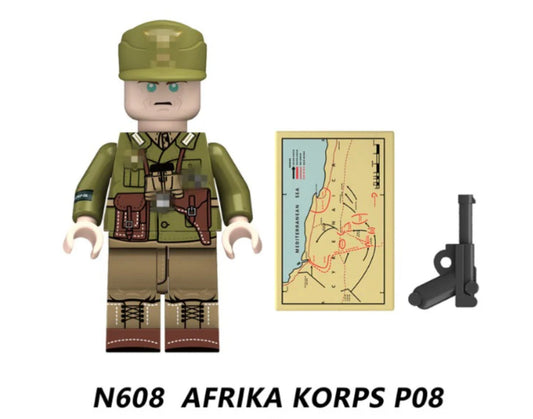 ♥️♥️MINIFIGURE MILITAIRE UNIVERS: CORPS D’ AFRIQUE P08  ♥️♥️custom