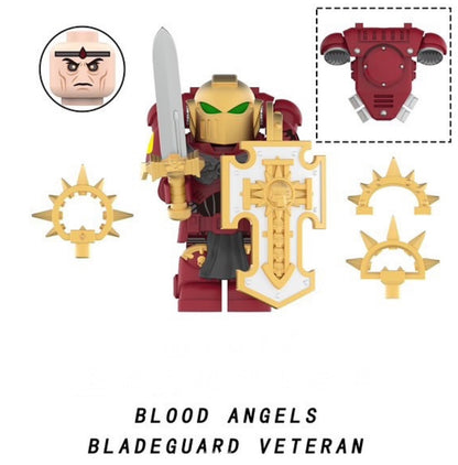 MINIFIGURE WARHAMMER 40K UNIVERS: DARK ANGELS BLADEGUARD VÉTÉRAN custom