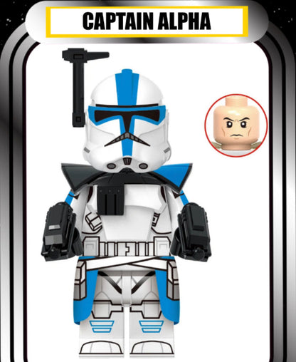 MINIFIGURE CLONE CAPTAIN ALPHA custom