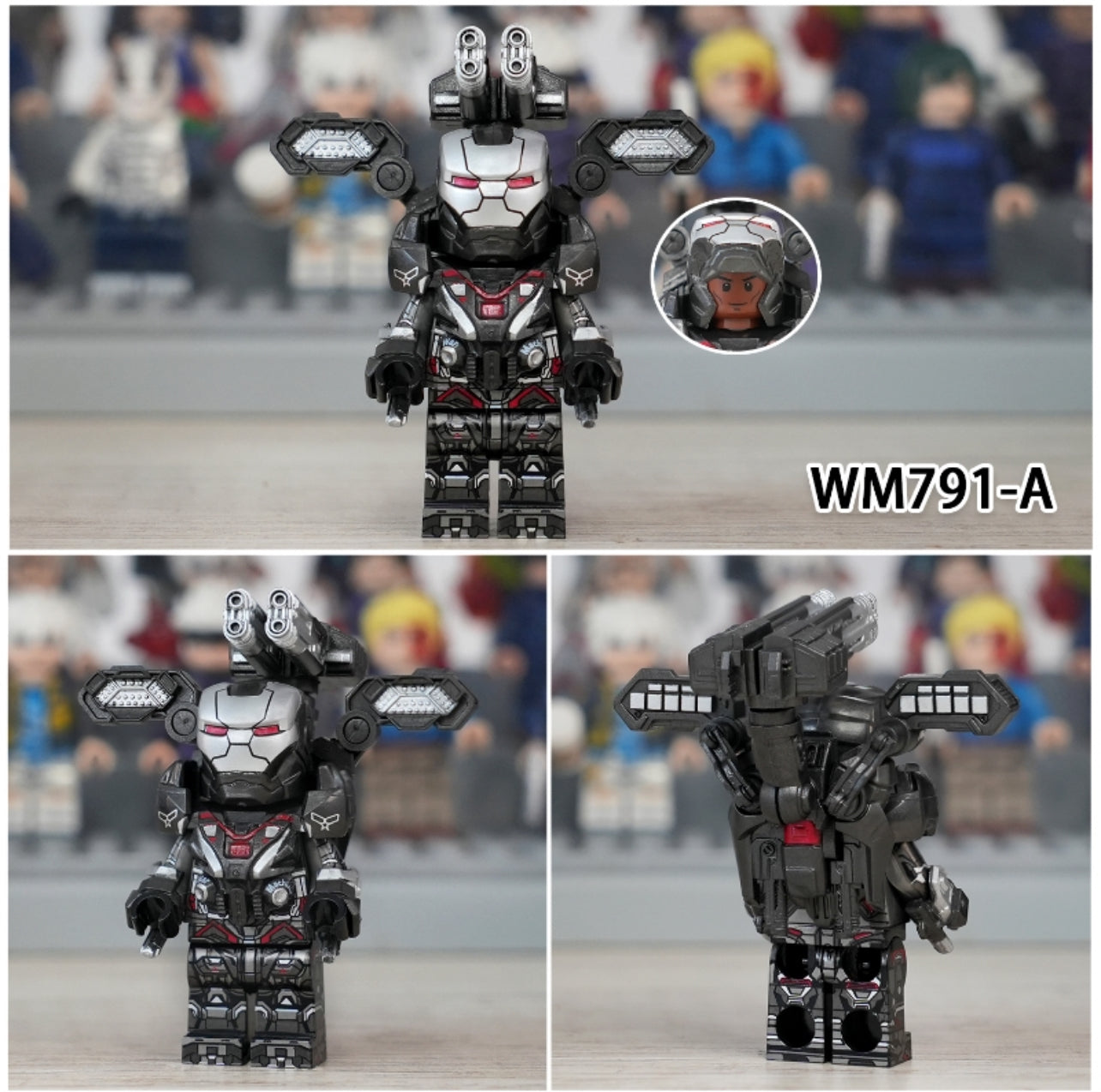 PREVENTE MINIFIGURE MARVEL UNIVERS : WAR MACHINE (VERSION A) custom Disponibilité fin Octobre 2024