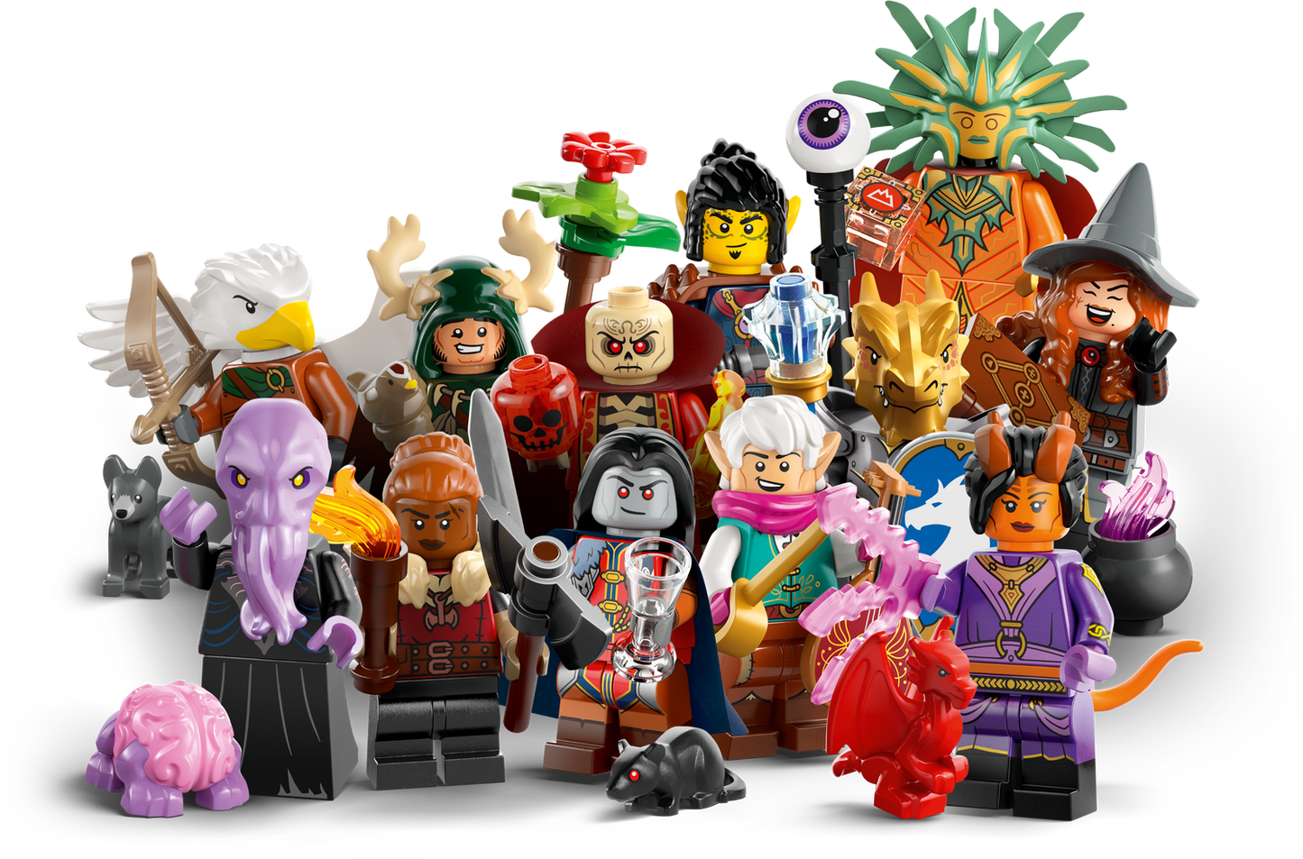 MINIFIGURE SÉRIES DONJONS ET DRAGONS: LA REINE DÈS DOULEURS "Socle+Fascicule inclus "