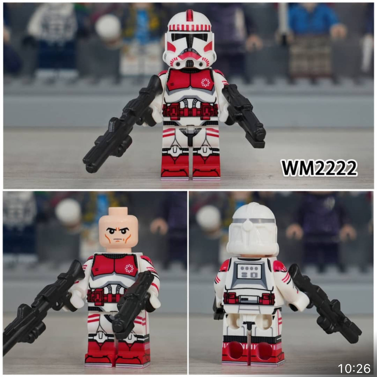 MINIFIGURE STAR WARS UNIVERS: CORUSCANT ASSAULT TROOPER custom