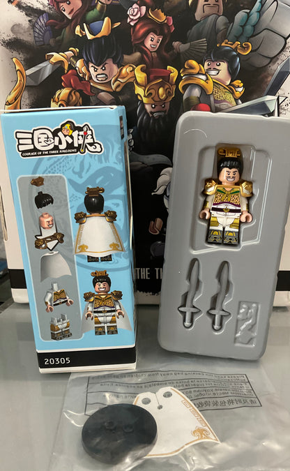 SUPERBE ♥️♥️MINIFIGURE "COURAGE DES TROIS ROYAUMES" UNIVERS: Lưu Bị  (VENDU AVEC BOÎTE)CUSTOM