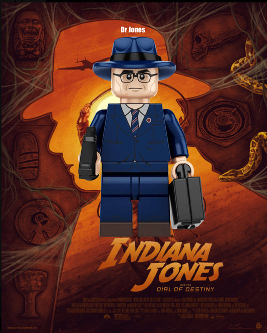 MINIFIGURE INDIANA JONES AND THE DIAL OF DESTINY "Dr Jones" Custom