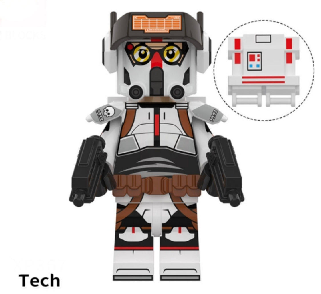 MINIFIGURE BAD BATCH CLONETROOPER TECH CUSTOM