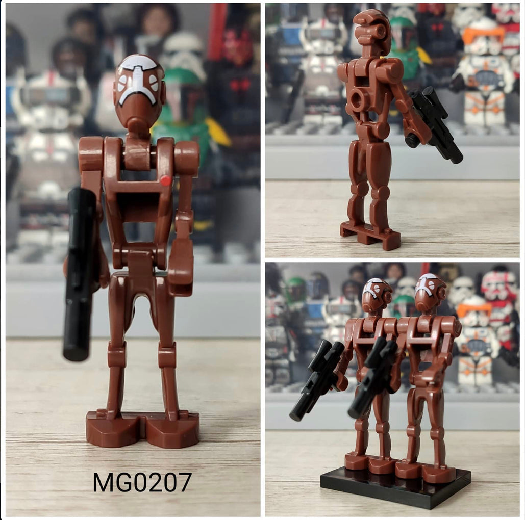 MINIFIGURES LOT DE 2 ASSAULT ROBOT CAPTAIN custom