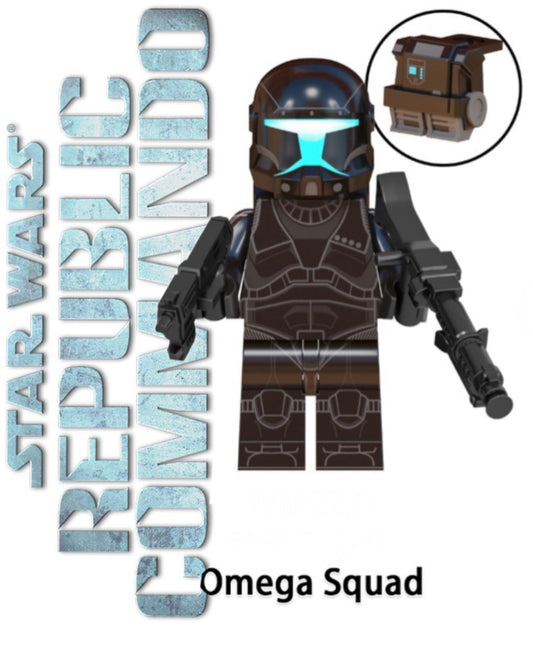 MINIFIGURE STAR WARS UNIVERS DE 2022: RÉPUBLIC COMMANDO OMEGA SQUAD custom
