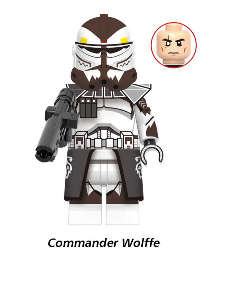 MINIFIGURE CLONETROOPER COMMANDER WOLFFE custom