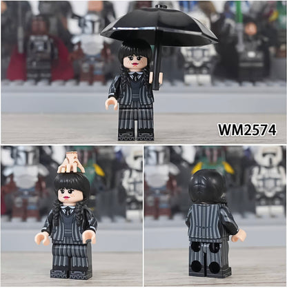 ♥️♥️MINIFIGURE WEDNESDAY ADDAMS ♥️♥️Custom