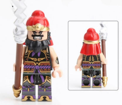 SUPERBE ♥️♥️MINIFIGURE "COURAGE DES TROIS ROYAUMES" UNIVERS: Trương Phi (VENDU AVEC BOÎTE)CUSTOM