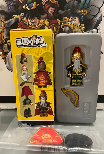 SUPERBE ♥️♥️MINIFIGURE "COURAGE DES TROIS ROYAUMES" UNIVERS: Hoàng Trung (VENDU AVEC BOÎTE)CUSTOM