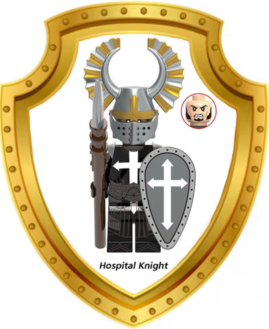 ♥️MINIFIGURE MÉDIÉVALE:HOSPITAL KNIGHT♥️♥️ Custom