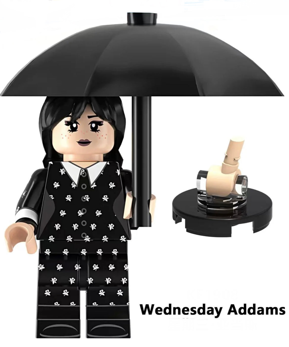 MINIFIGURE WEDNESDAY ADDAMS "VERSION B" Custom