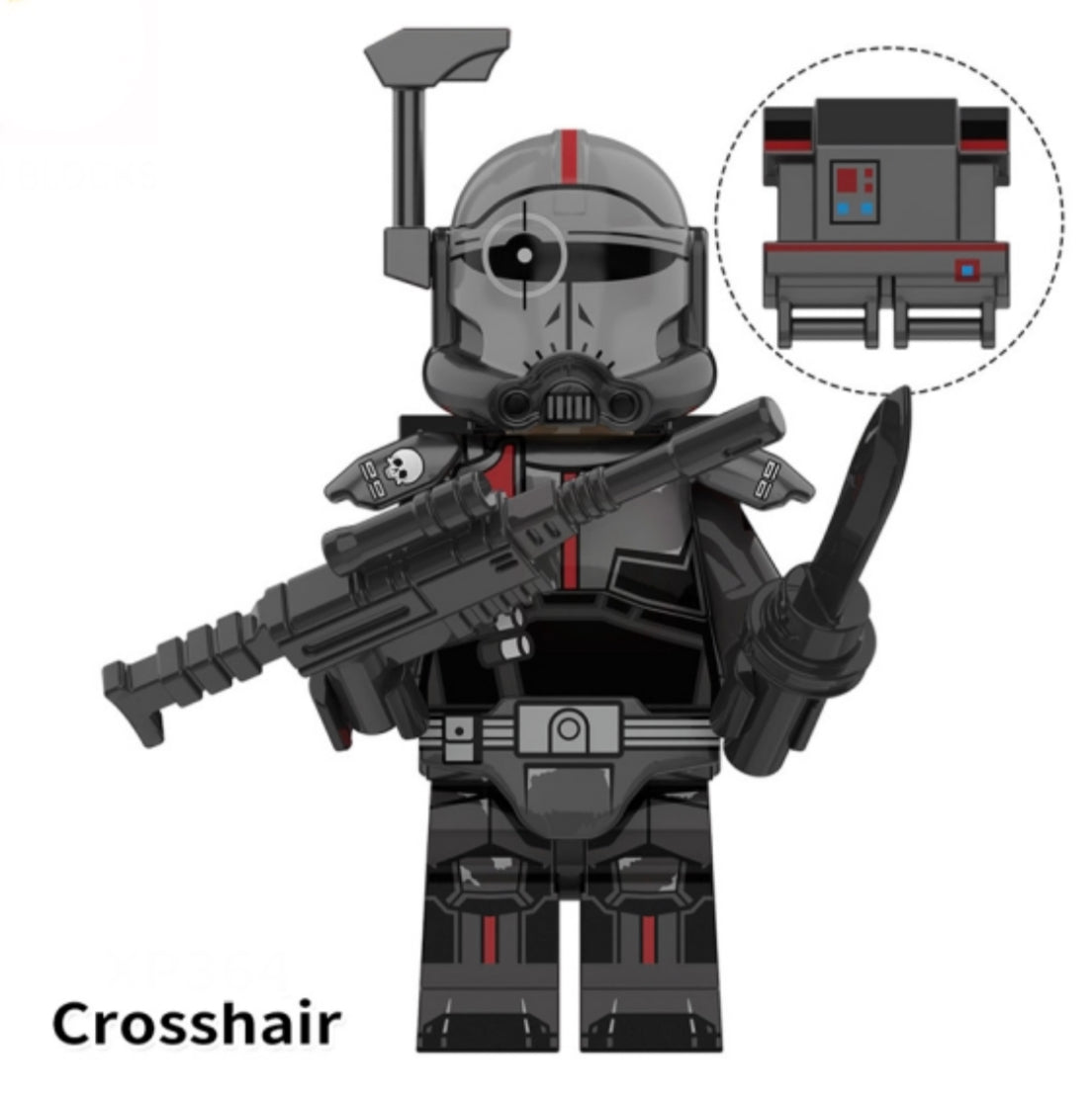 MINIFIGURE STAR WARS UNIVERS: BAD BATCH CLONETROOPER CROSSHAIR CUSTOM