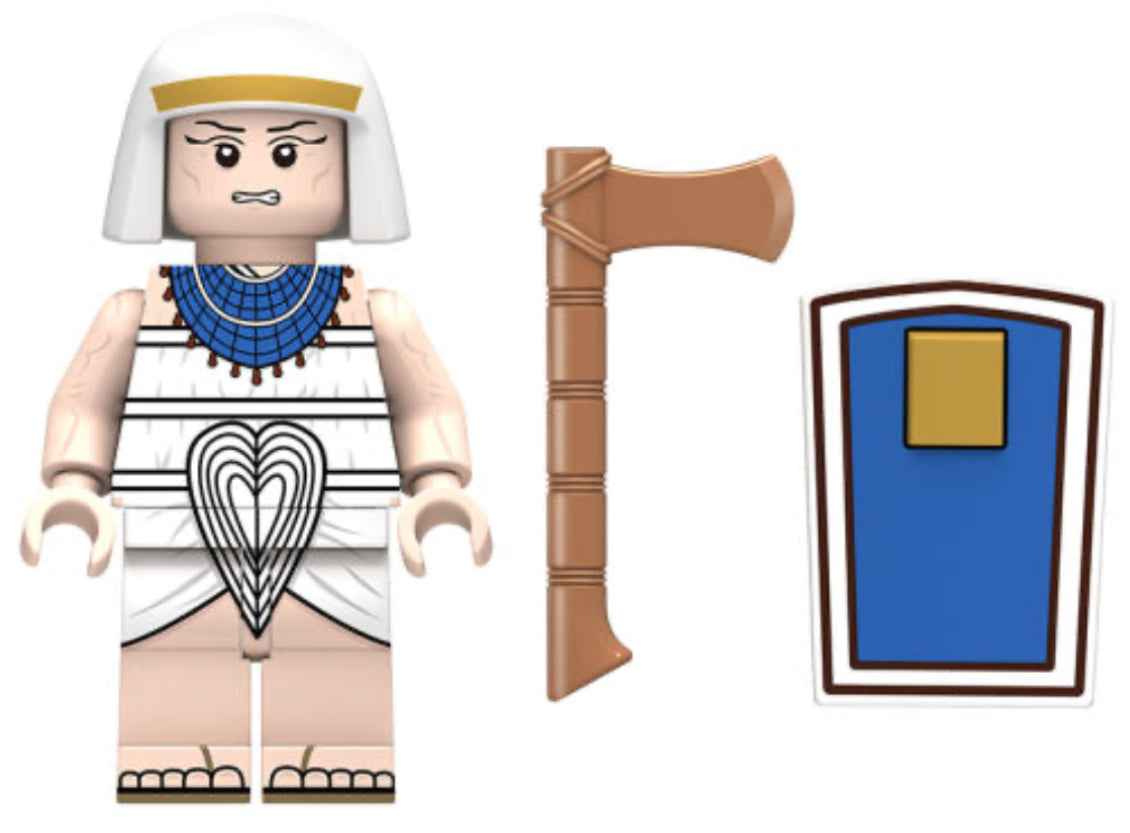 MINIFIGURE MÉDIÉVAL: SÉRIES EGYPTIAN ( Soldier ; Nubian ; Archer Pharaoh ; Guard Army Soldier...) custom