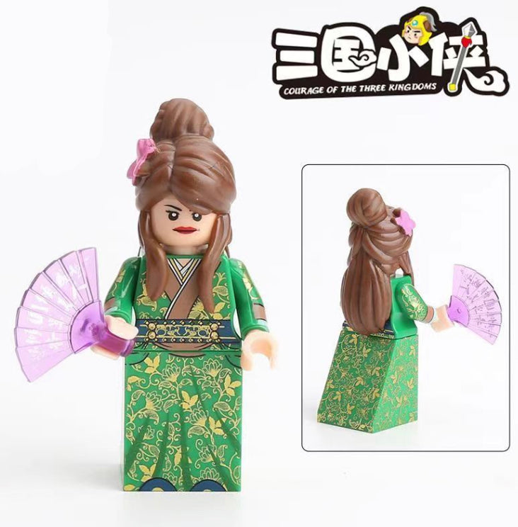 SUPERBE ♥️♥️MINIFIGURE "COURAGE DES TROIS ROYAUMES" UNIVERS: Nhị Kiều  (VENDU AVEC BOÎTE)CUSTOM