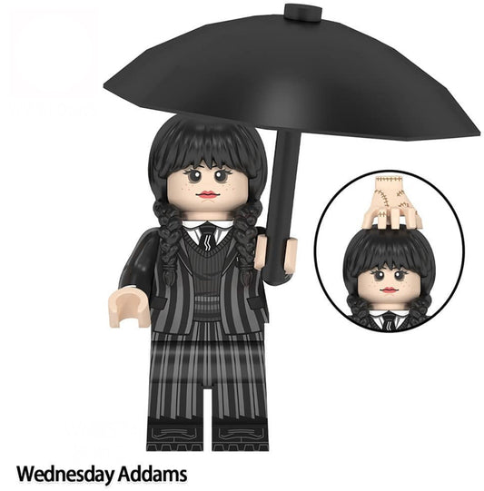 ♥️♥️MINIFIGURE WEDNESDAY ADDAMS ♥️♥️Custom