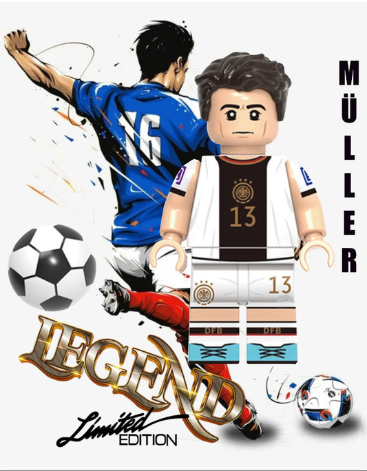 MINIFIGURE FOOTBALL LEGEND LIMITED ÉDITION :⚽️ MULLER custom