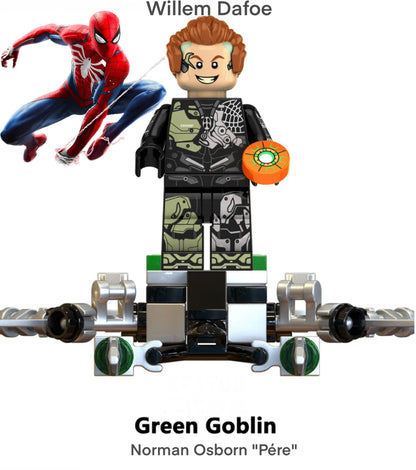 MINIFIGURE  SPIDER-MAN "GREEN GOBLIN William Dafoe"custom