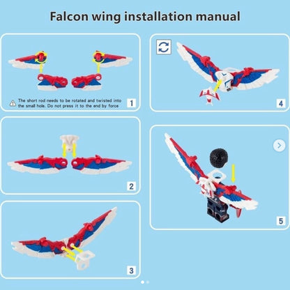 ♥️♥️♥️MINIFIGURE MARVEL UNIVERS: FALCON ♥️♥️♥️custom