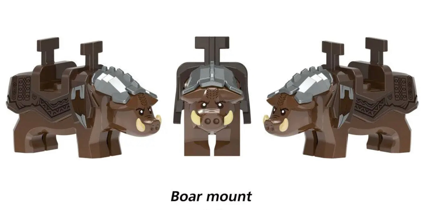 MINIFIGURE LOTR: THE HOBBIT UNIVERS: Boar Mount CUSTOM