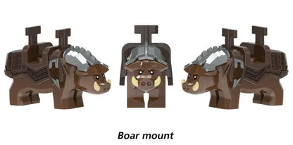 MINIFIGURE LOTR: THE HOBBIT UNIVERS: Boar Mount CUSTOM