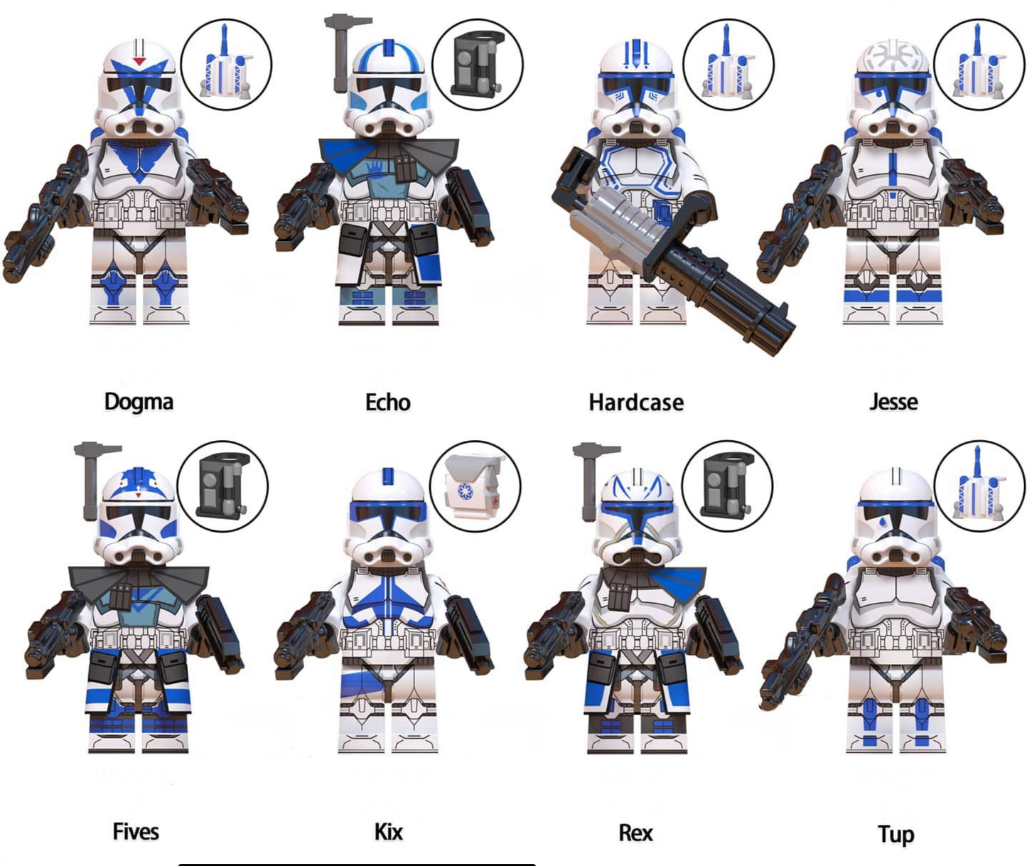 MINIFIGURE 501éme CLONETROOPER FIVES custom