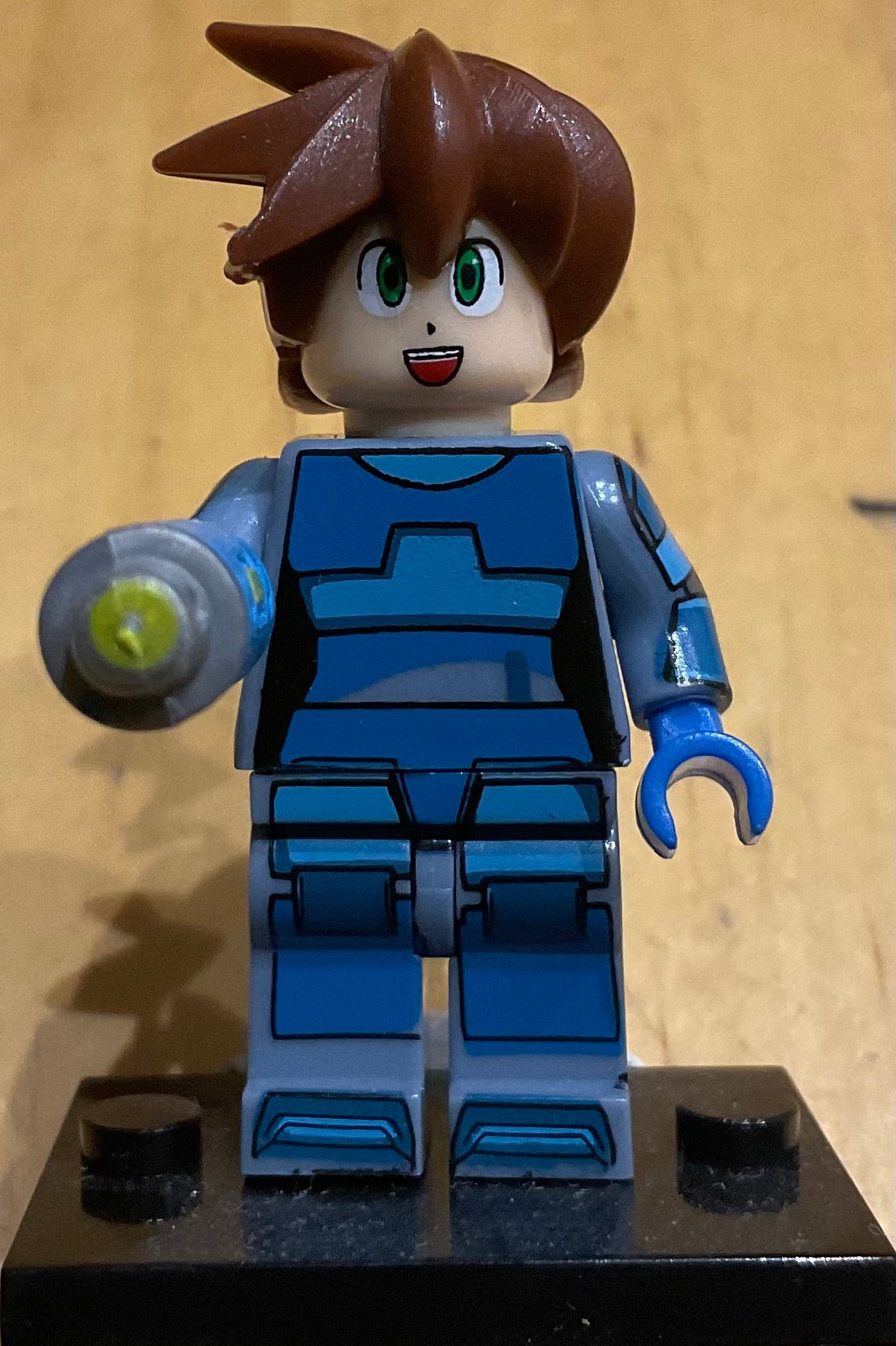 MINIFIGURE  MEGAMAN Custom"VINTAGE COLLECTION "⚠️Dernière pièce⚠️