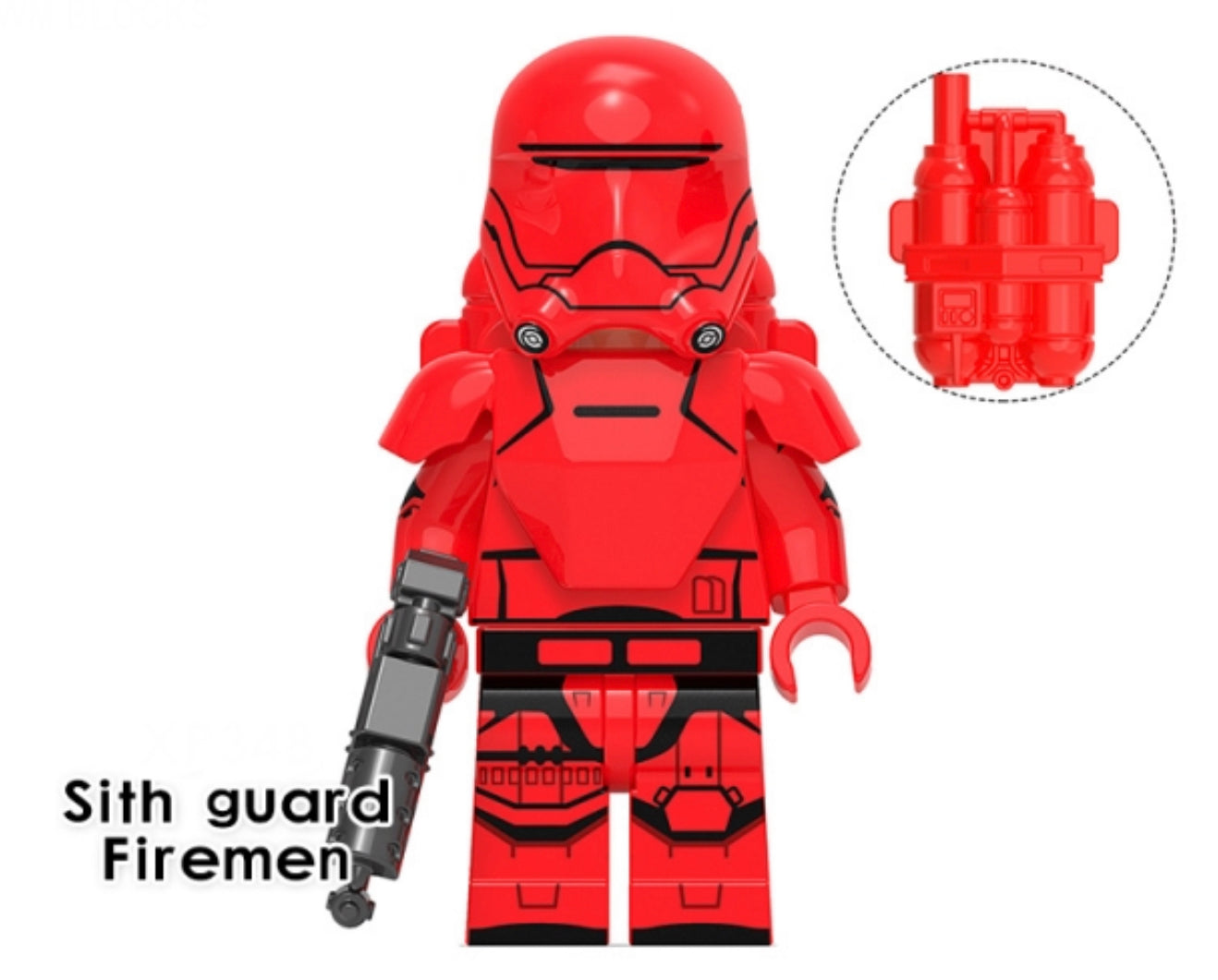 MINIFIGURE SITH GUARD FIREMAN custom