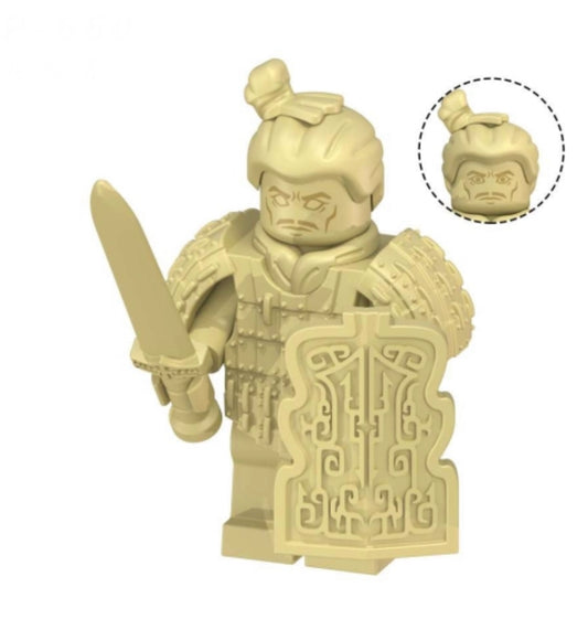 MINIFIGURE QIN ARMY "STATUE" Custom