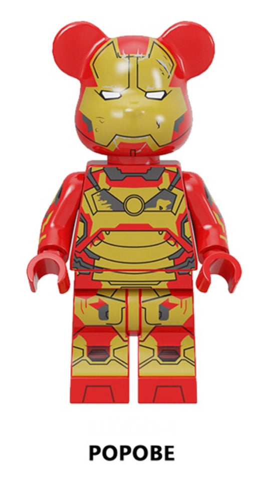 MINIFIGURE POPOBE BEAR COSTUME IRON MAN.......custom