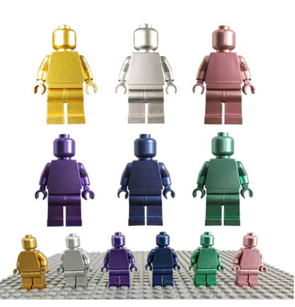 MINIFIGURE MONOCHROME COULEUR OR "superbe rendu"