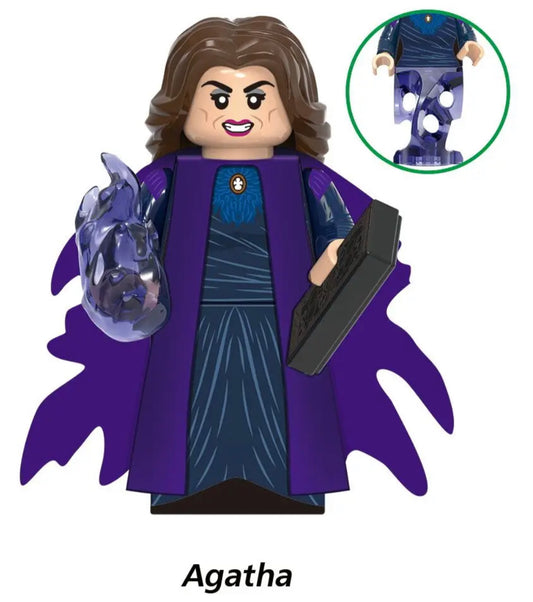 MINIFIGURE MARVEL UNIVERS: AGHATA HARKNESS "WANDAVISION" custom